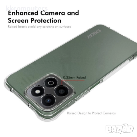 Honor 200 Smart 5G Удароустойчив ENKAY Силиконов Калъф и Протектор, снимка 3 - Калъфи, кейсове - 52671533