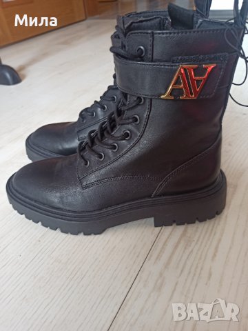 Черни ботуши боти, снимка 2 - Дамски боти - 39938587