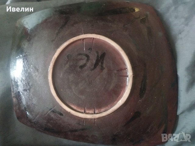 керамична чиния в арт стил, снимка 5 - Антикварни и старинни предмети - 32827464