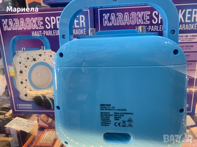 Караоке тонколона с 2 микрофона / Bluetooth / LED, снимка 7 - Караоке - 51509831