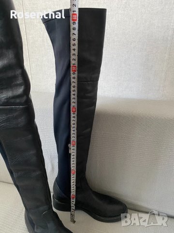 Дълги ботуши чизми GIANNI естествена кожа, снимка 1