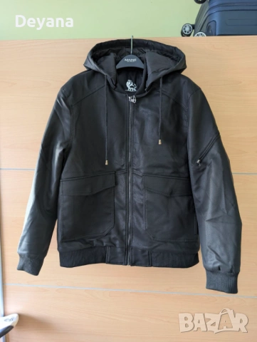 Чисто ново кожено яке David Outwear - Black Marziano L, снимка 3 - Якета - 53532238