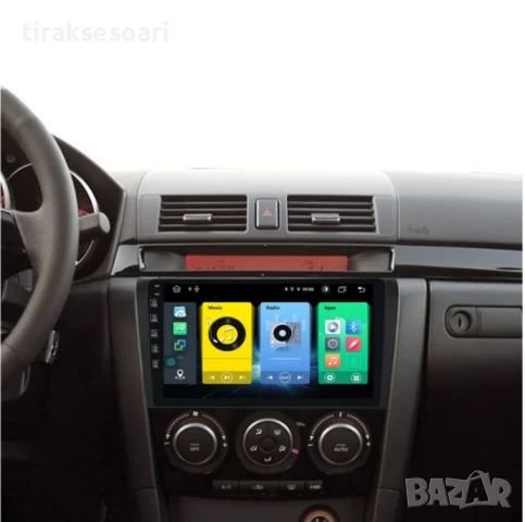 Мултимедия Android CarPlay за Mazda 3 2003–2009 Камера за заден ход, снимка 3 - Аксесоари и консумативи - 50720148