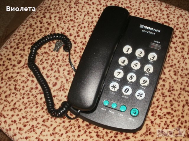 Продавам нова телефонна система SONAKI модел EV-T3014, снимка 3 - Стационарни телефони и факсове - 33099119