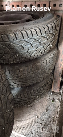 Продавам зимни гуми с джанти 185/65/15, 5х100