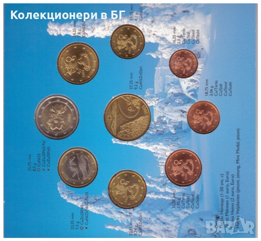 СЕТ ЕВРОМОНЕТИ И ПЛАКЕТ ОТ ФИНЛАНДИЯ 2003 ГОДИНА, снимка 5 - Нумизматика и бонистика - 53250784