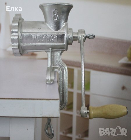 Ръчна месомелачка - неръждаема стомана! , снимка 3 - Аксесоари за кухня - 42989007