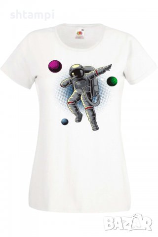 Дамска Тениска Dabbing astronaut,Изненада,Повод,Подарък,Празник, снимка 9 - Тениски - 37643186