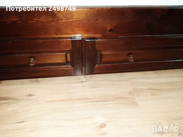 Легло, единично от масивна дървесина + матрак , снимка 4 - Спални и легла - 49799437