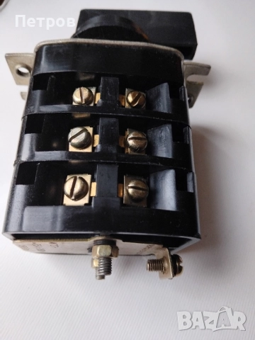 Кам-ключ 3-полюсен 25A 380V, ИЗРАБОТЕНО В НРБ, работещ, снимка 2 - Поли - 51842649