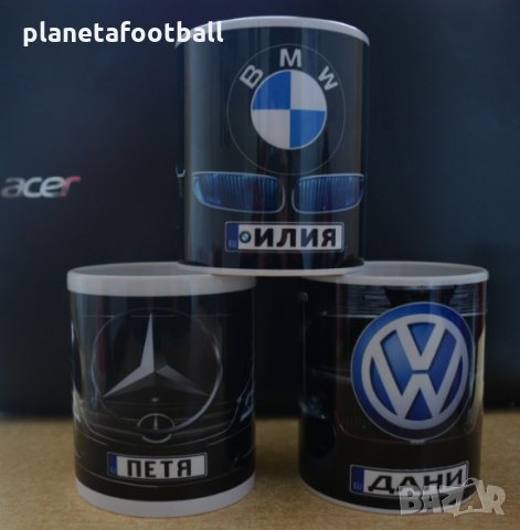 Уникален Подарък Авто Чаши с Ваше име!БМВ,Мерцедес,Порше,Ферари,Ауди, Хонда, Субару!, снимка 2 - Подаръци за рожден ден - 32829700