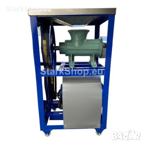 Професионална Чугунена Месомелачка Румънска №32 с Руски Електромотор с Двоен Ремък + Плот, снимка 3 - Други инструменти - 50394810