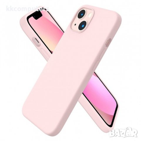 Силиконов кейс Silicone Soft Cover, За iPhone 14 (6.1), Розов