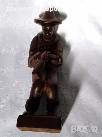 Масивна Дървена Фигура , Статуетка - Каубой, снимка 6 - Статуетки - 48242759