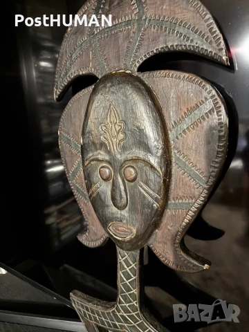 Африканска Дървена фигура Кота Бакота, снимка 3 - Антикварни и старинни предмети - 51067555