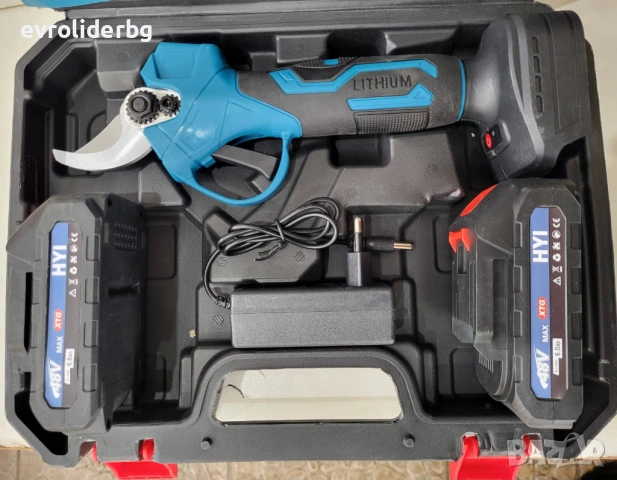 СУПЕР ПРОМОЦИЯ!!!АКУМУЛАТОРНА ЛОЗАРСКА НОЖИЦА LITHIUM 48V-6Ah