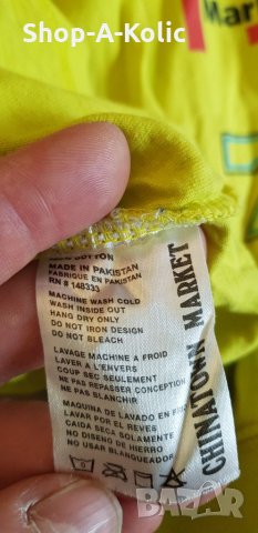 CHINATOWN MARKET NASCAR Long Sleeve Neon Crewneck Sweatshirt , снимка 6 - Блузи - 35178112