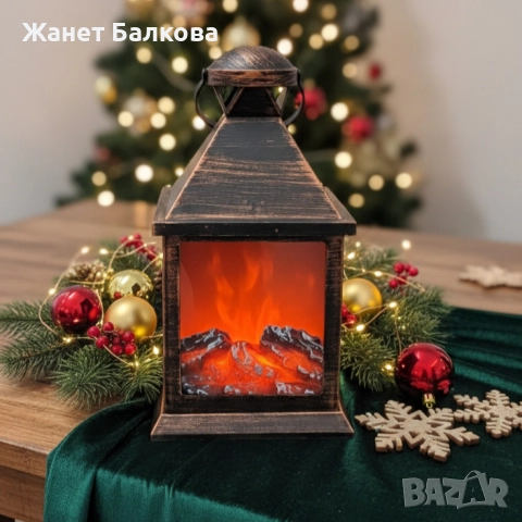 LED Камина-фенер с ефект на тлеещи въглени, снимка 5 - Други - 52637036