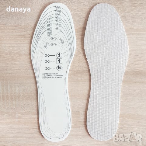 1514 Антибактериалнаи стелки за обувки унисекс синтетичен лен 36-46 номер, снимка 4 - Други - 29017218