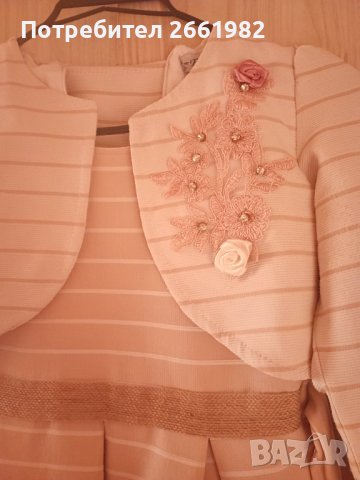 Официална рокля с дантела и болеро, снимка 3 - Детски рокли и поли - 44048010