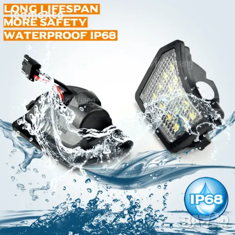 Плафони за Странични Огледала светлини под огледалото Ягуар Jaguar XJ XF, снимка 5 - Части - 48851696