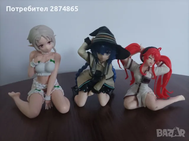 комплект фигурки от mishoku tensei / jobless reincarnation на silphy, eris и rocksy