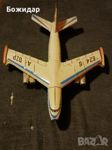 Метален Самолет.Играчка. 70те.г.