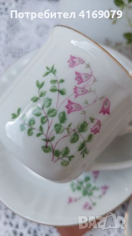 Кана и четири чаши за кафе, снимка 2 - Чаши - 50945314