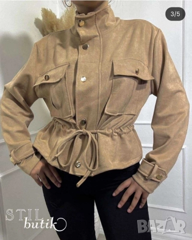 къси велурени якета, снимка 3 - Якета - 51696230