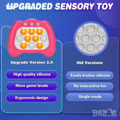 SIENBOR Quick Push игрова конзола, 4 режима на игри, 120 нива, снимка 6 - Образователни игри - 48824818