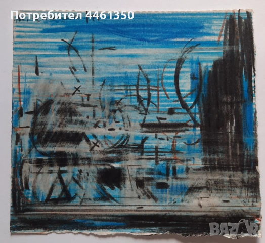Абстрактна картина на худ. Иван Минчев,молив върху хартия