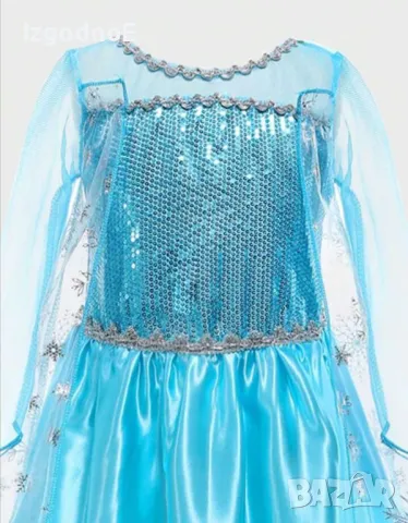 5г, 7г Карнавална рокля Елза и Ана Замръзналото кралство Frozen, снимка 5 - Детски рокли и поли - 49786923