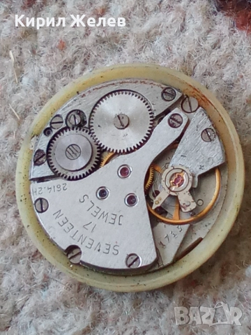 Механизъм с циферблат от стар ръчен часовник 51272, снимка 7 - Мъжки - 52254098