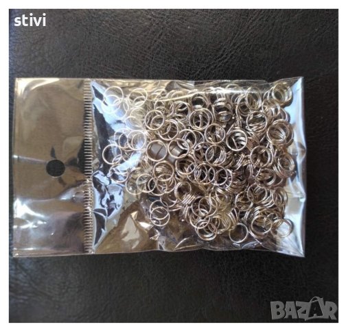 Халки за бижута, двойни, Диаметър 7 мм., снимка 5 - Други - 37248667