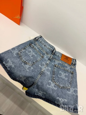 къси деним панталонки louis vuitton celine, снимка 3 - Къси панталони и бермуди - 51151225