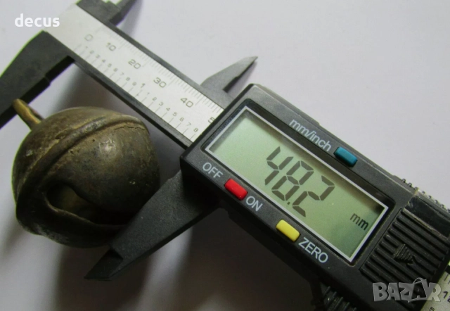 Древна бронзова камбана - звънче с пукнатина, снимка 8 - Антикварни и старинни предмети - 51456581