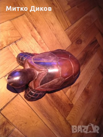Дървена костенурка Н-110мм размер 230х110х145мм, снимка 4 - Декорация за дома - 26506459
