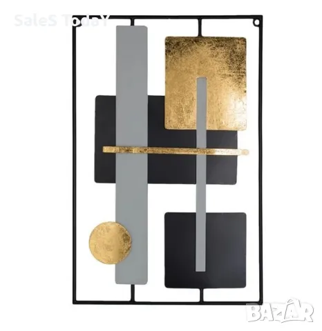 Метална картина, черна рамка, 40*60см- "Черно злато", снимка 1