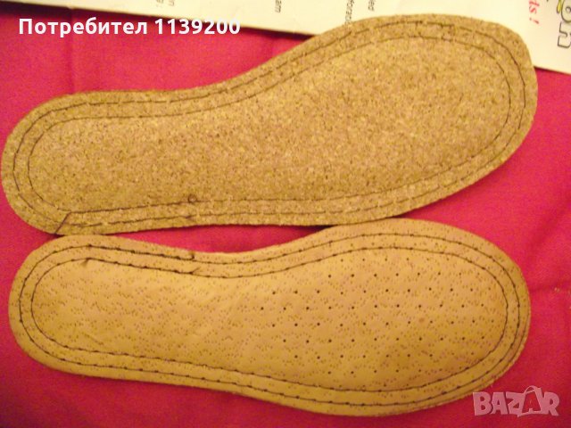 нови френски стелки 3 чифта 30 номер естествена кожа корк пяна латекс, снимка 7 - Детски обувки - 26575610