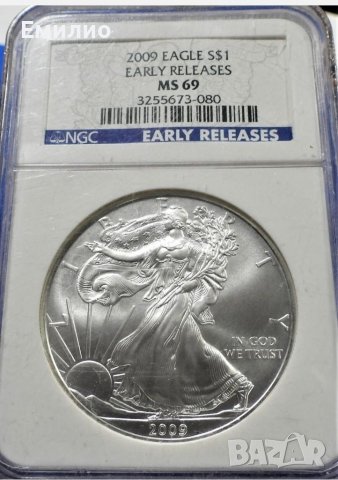 USA 🇺🇸. ONE DOLLAR 2009 год. NGC MS 69, снимка 1