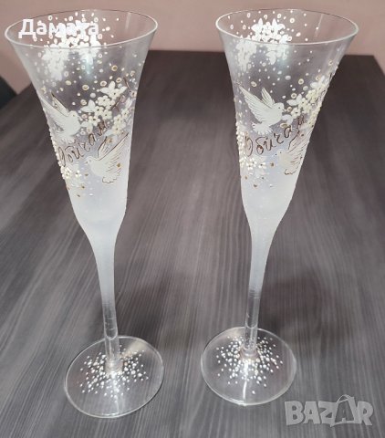 Ритуални чаши за шампанско , снимка 1 - Чаши - 43051695