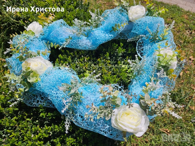 Украса за сватбен автомобил с вакуум. Налична! , снимка 2 - Декорация - 52836046