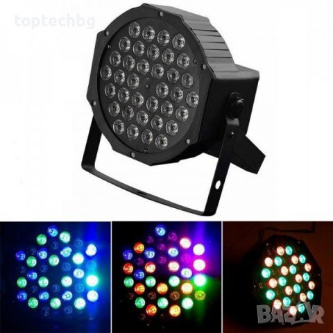 LED диско клубна парти лампа прожектор RGB, снимка 2 - Прожектори - 37507023