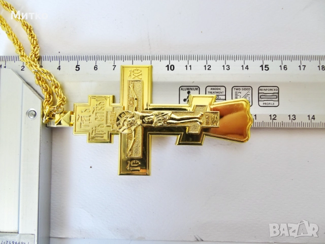 НОВ Свещенически, попски бронзов нагръден кръст 1, снимка 14 - Антикварни и старинни предмети - 51817791