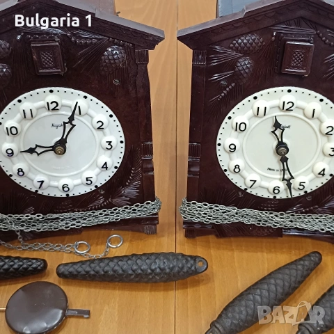 стенен часовник МАЯК с махало кукувичка , снимка 4 - Антикварни и старинни предмети - 53306610
