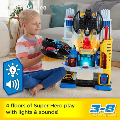 Голям комплект за игра Батман и Супермен Imaginext Fisher Price Batman, снимка 6 - Други - 48565274