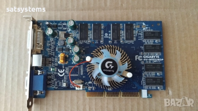 Видео карта NVidia GeForce 4 Gigabyte FX5500 128MB DDR 128bit AGP