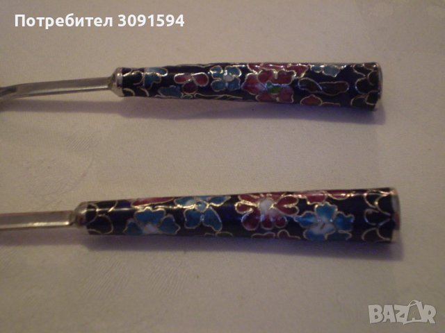 Комплект 2 лъжички в кутия емайл метал, снимка 9 - Други ценни предмети - 39022902