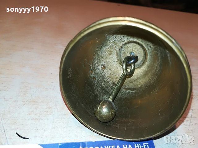 камбана-10х7см мед/месинг внос германия 2107211223, снимка 14 - Антикварни и старинни предмети - 33584324