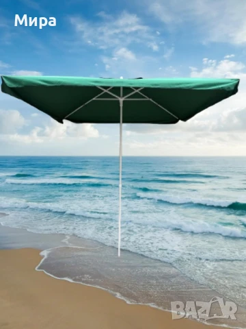 Чадър за градина и плаж – 2.40 м широчина, 2.60 м височина "Много здрав чадър", снимка 1